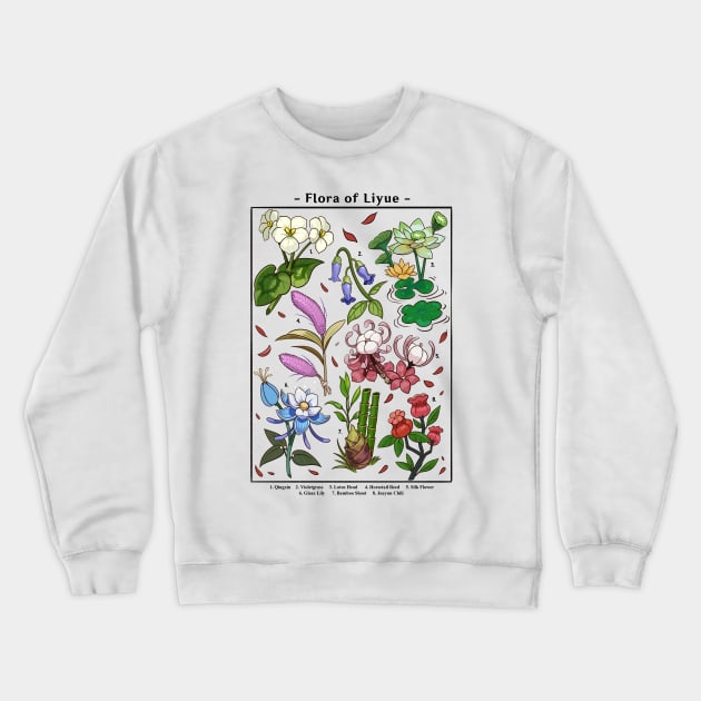 Flora of Liyue Crewneck Sweatshirt by Milmino